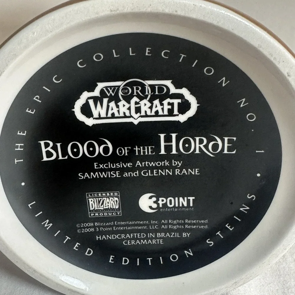 World of Warcraft Blood Of The Horde Epic Collection Limited Edition Stein